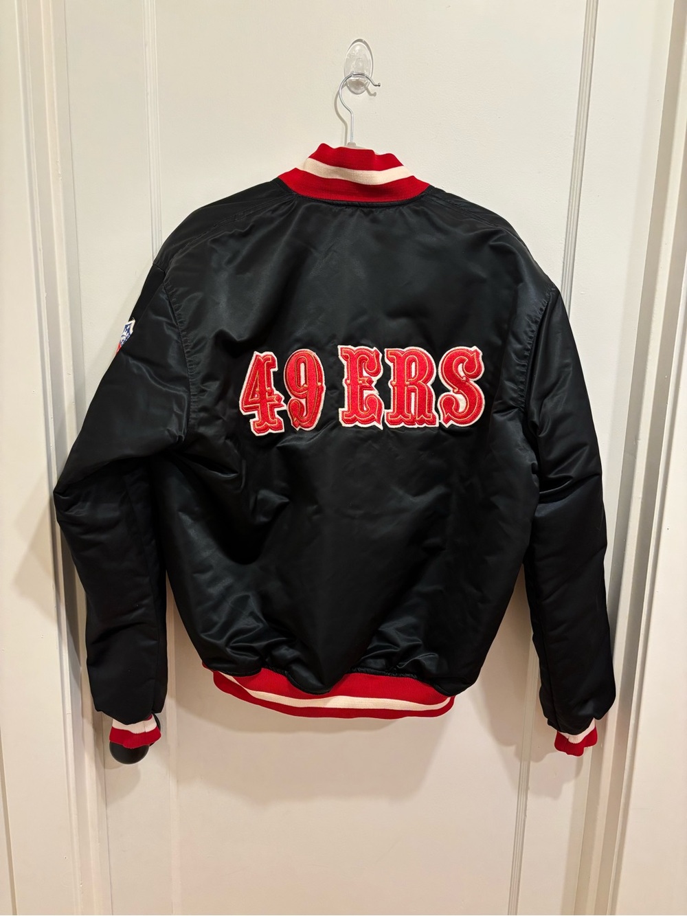 NFL Starter Vintage San Francisco 49ers Bomber Jacket, Men’s Large - Picture 6 of 8